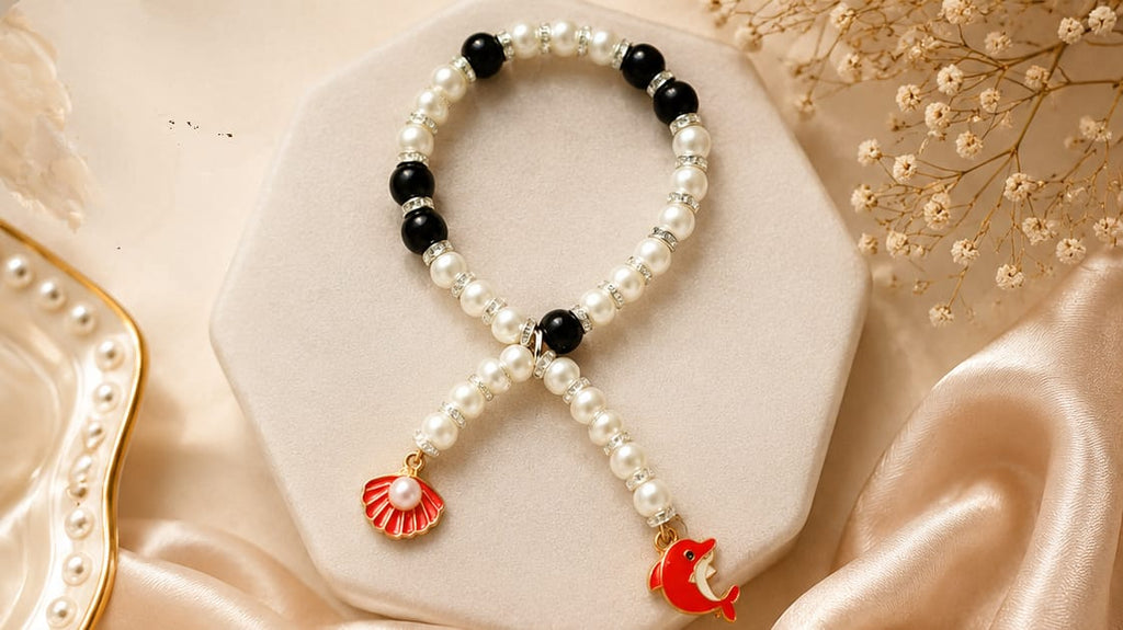 Bracelet | Beaded Bracelet | Charms | Chains | Charms & Chains Bracelet | Personalized Name Bracelet for Girls & Boys | Handmade Beaded Charm Bracelet