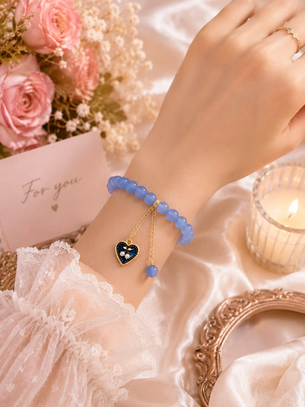 Bracelet | Beaded Bracelet | Charms | Chains | Charms & Chains Bracelet | Personalized Name Bracelet for Girls & Boys | Handmade Beaded Charm Bracelet